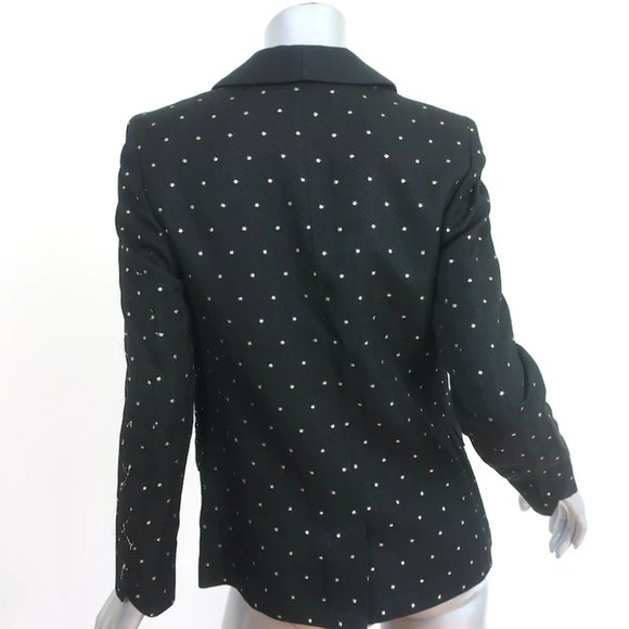 Zadig & Voltaire Vito Stars Blazer Black Size 36 One-Button Jacket - Picture 4 of 8